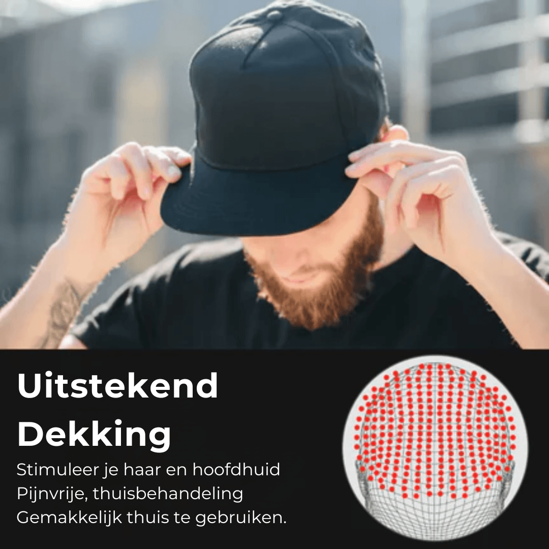 RejuvaCap™ Rood Licht Therapie Cap