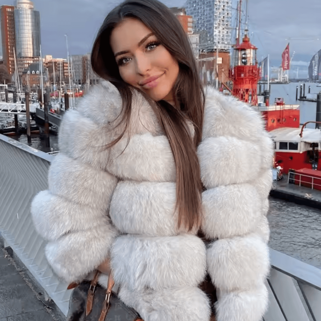 PlushWarm™ Winterjas van imitatiebont